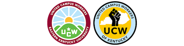 Banner with logos for United Campus Workers of Kentucky and EKU