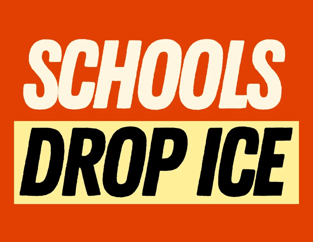 Schools Drop ICE logo