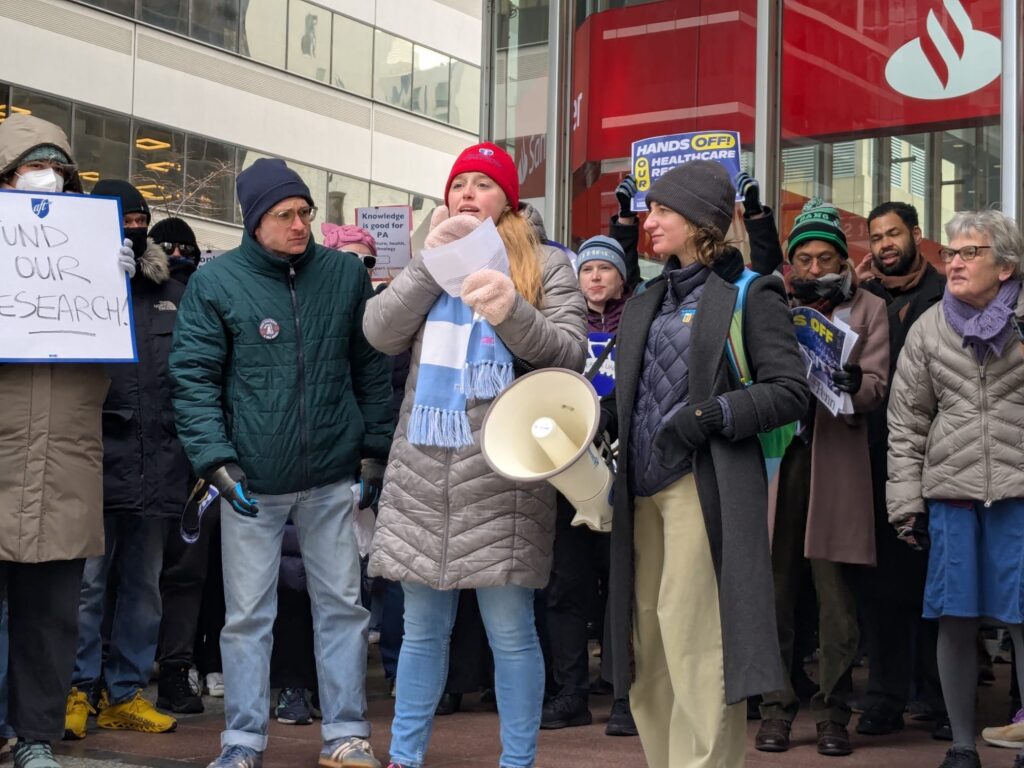 Speakers at a 2025 Action in Philadelphia